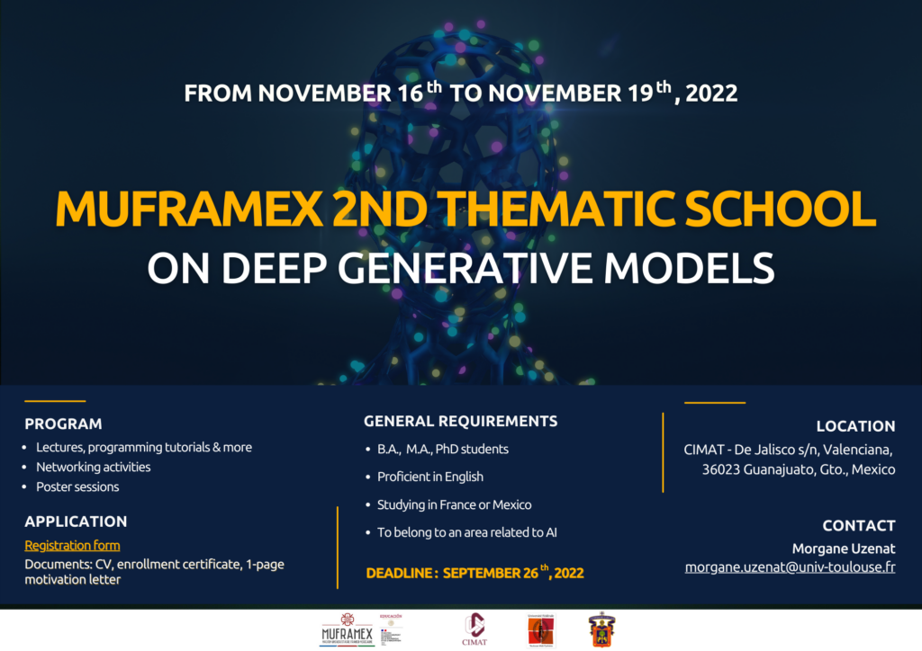 Flyer - Thematic school MUFRAMEX - 2022